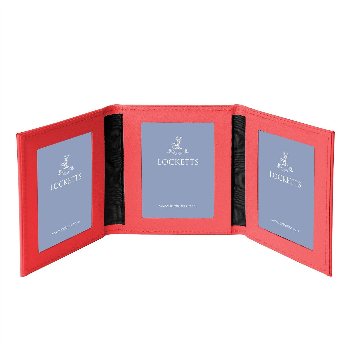 Tuscan Leather Travel Triple Photo Frame