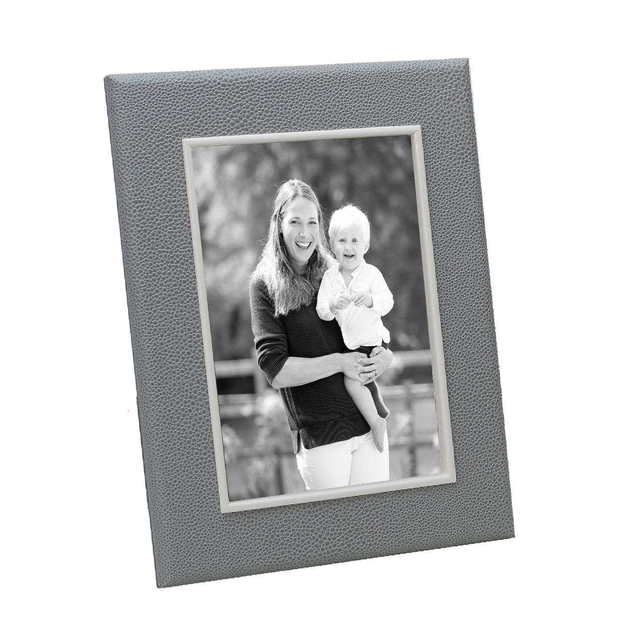 Grey Shagreen Photo Frame